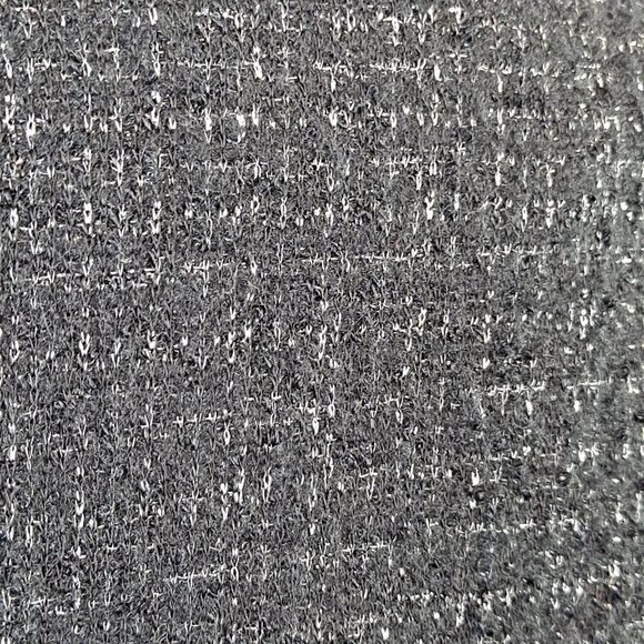 Tory Burch Size 6 Estella Tweed Blazer Black Silver Metallic Wool Blnd 3/4 Slv - Picture 9 of 14